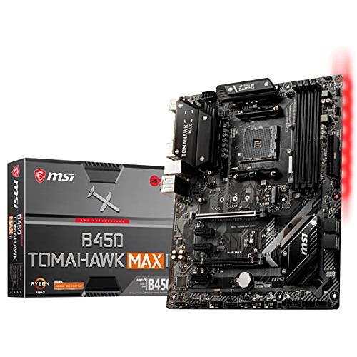 MSI Arsenal Gaming AMD Ryzen 2ND and 3rd Gen AM4 M.2 USB 3 DDR4 DVI HDMI Crossfire ATX Motherboard (B450 TOMAHAWK MAX II)