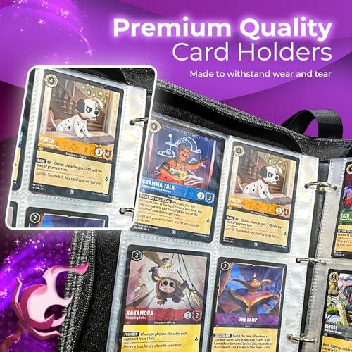 Anime Card Binder - TCG Trading Card Holder Compatible with Lorcana Cards - 400 Pockets Capacity (400 Cards) (400 Cards)