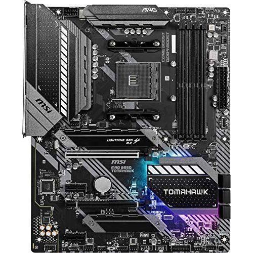 MSI MAG B550 TOMAHAWK Gaming Motherboard (AMD AM4, DDR4, PCIe 4.0, SATA 6Gb/s, M.2, USB 3.2 Gen 2, HDMI/DP, ATX, AMD Ryzen 5000 Series processors)