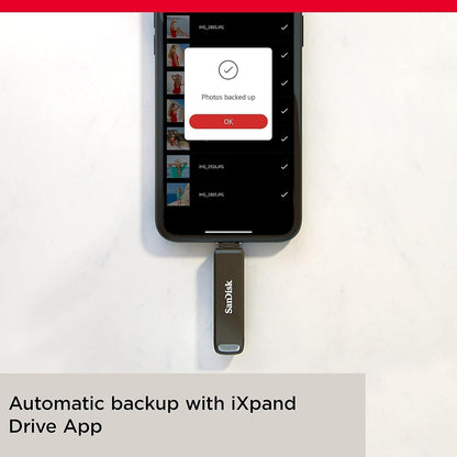 SanDisk 256GB iXpand Flash Drive Luxe - The 2-in-1 USB for iPhone, iPad, and Computer - Thumb Drive with Lightning and USB Type-C Connectors – SDIX70N-256G-GN6NE