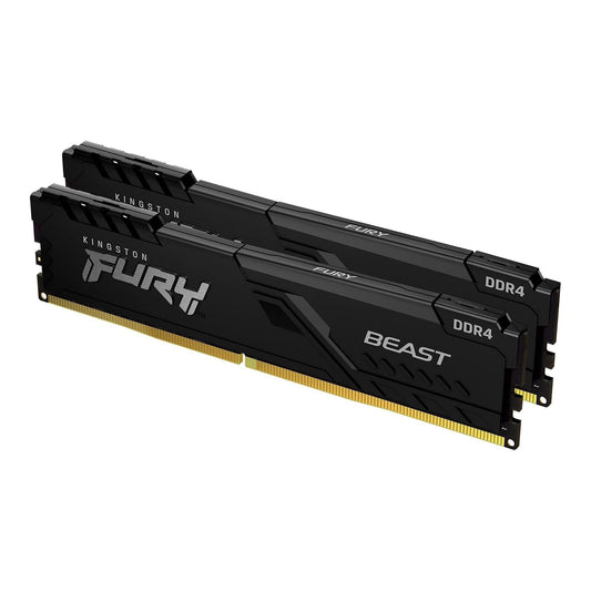 Kingston Fury Beast 32GB (2x16GB) 3600MT/s DDR4 CL18 Desktop Memory Kit of 2 KF436C18BBK2/32