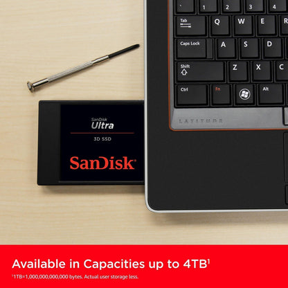 SanDisk Ultra 3D NAND 1TB Internal SSD - SATA III 6 Gb/s, 2.5 Inch /7 mm, Up to 560 MB/s - ‎SDSSDH3-1T00-G26