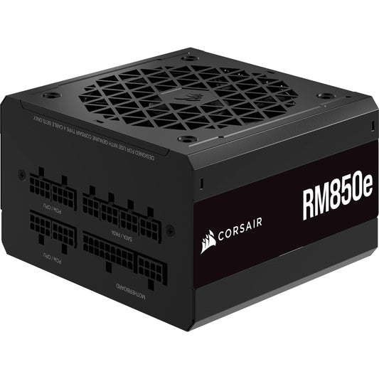 Corsair RM850e (2023) Fully Modular Low-Noise Power Supply - ATX 3.0 & PCIe 5.0 Compliant - 105°C-Rated Capacitors - 80 Plus Gold Efficiency - Modern Standby Support - Black (Renewed)