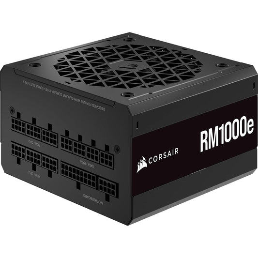 Corsair RM1000e (2023) Fully Modular Low-Noise Power Supply - ATX 3.0 & PCIe 5.0 Compliant - 105°C-Rated Capacitors - 80 Plus Gold Efficiency - Modern Standby Support - Black