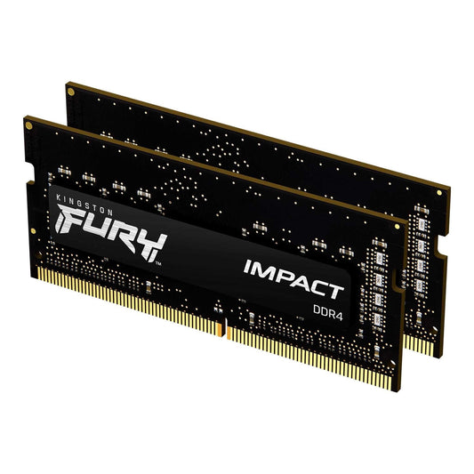 Kingston FURY Impact 32GB (2x16GB) 3200MT/s DDR4 CL20 Laptop Memory Kit of 2 | Intel XMP | AMD Ryzen | Plug n Play | Low Power Consumption | KF432S20IBK2/32