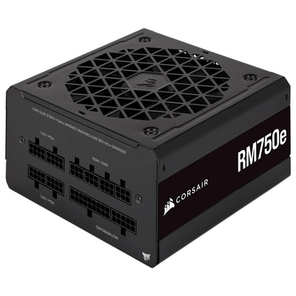 Corsair RM750e Fully Modular Low-Noise ATX Power Supply - Dual EPS12V Connectors - 105°C-Rated Capacitors - 80 Plus Gold Efficiency - Modern Standby Support - Black