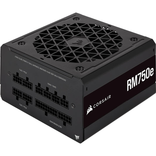 Corsair RM750e (2023) Fully Modular Low-Noise Power Supply - ATX 3.0 & PCIe 5.0 Compliant - 105°C-Rated Capacitors - 80 Plus Gold Efficiency - Modern Standby Support - Black