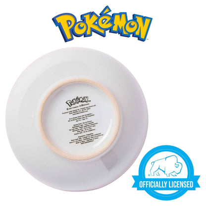 Silver Buffalo Pokemon Pokeball Ceramic Ramen Noodle Bowl with Chopsticks, Microwave Safe, 20 Ounces