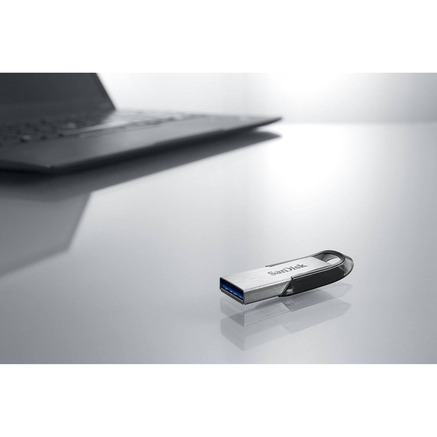 SanDisk 128GB Ultra Flair USB 3.0 Flash Drive - SDCZ73-128G-G46, black