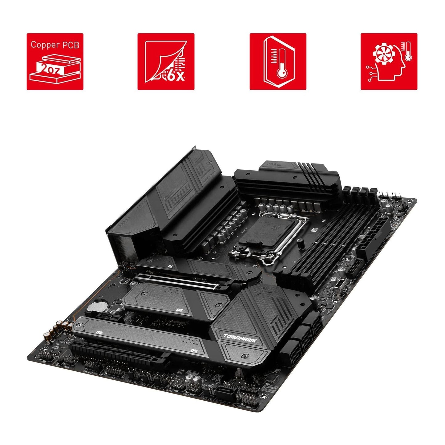 MSI MAG Z790 Tomahawk WiFi Gaming Motherboard (Supports 12th/13th/14th Gen Intel Processors, LGA 1700, DDR5, PCIe 5.0, M.2, 2.5Gbps LAN, USB 3.2 Gen2, HDMI/DP, Wi-Fi 6E, Bluetooth 5.3, ATX)