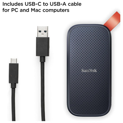 SanDisk 1TB Portable SSD - Up to 800MB/s, USB-C, USB 3.2 Gen 2, Updated Firmware - External Solid State Drive - SDSSDE30-1T00-G26