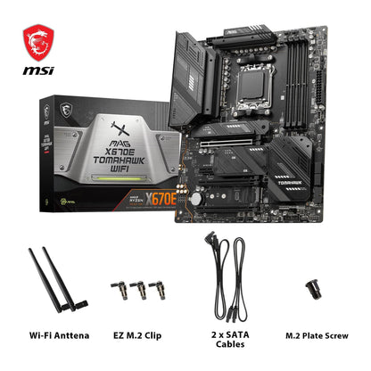 MSI MAG X670E Tomahawk WiFi Motherboard AMD X670 Socket AM5 ATX