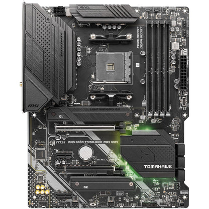 MSI MAG B550 Tomahawk MAX WiFi AMD Gaming Motherboards (AMD AM4, DDR4, PCIe 4.0, SATA 6Gb/s, M.2, USB 3.2 Gen 2, HDMI/DP, ATX, Wi-Fi 6E, AMD Ryzen 5000 Series Processors) (Renewed)