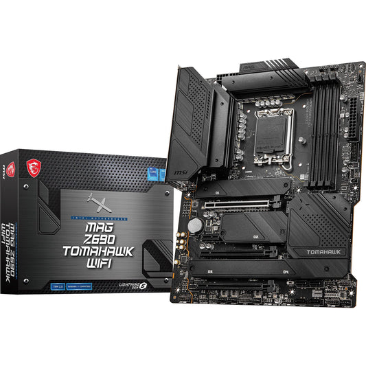 MSI MAG Z690 Tomahawk WiFi Gaming Motherboard (ATX, 12th Gen Intel Core, LGA 1700 Socket, DDR5, PCIe 5, 2.5G LAN, M.2 Slots, Wi-Fi 6E)